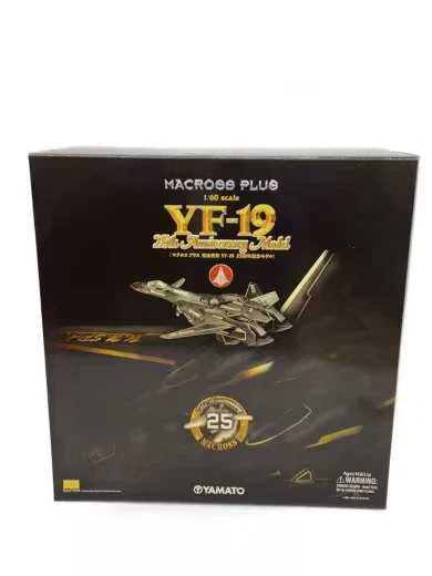 Yamato Macross Zero 1/60 YF-19 25th Anniversary Black Stealth shipping included!