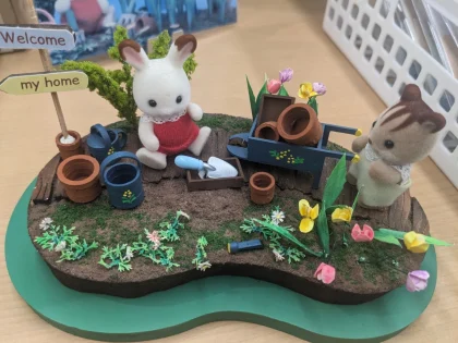 Sylvanian Families Forest Craft Shop Diorama Kit Fun Gardening w/Dolls FREE SHIP