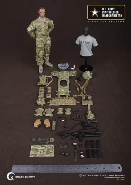 Crazy Dummy 1/6 US Army ISAF infantry afghanistan 78005 FREE SHIPPING WORLDWIDE