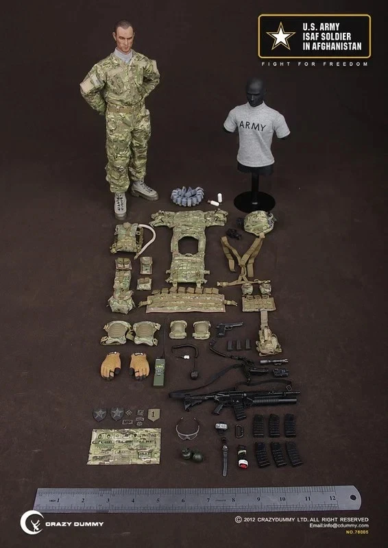 Crazy Dummy 1/6 US Army ISAF infantry afghanistan 78005 FREE SHIPPING WORLDWIDE