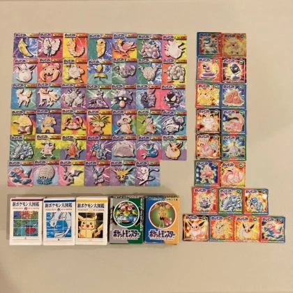 Vintage 1990s Pokemon Bross Cards & GB Pocket Cards Lot 60 Items Japan Rare