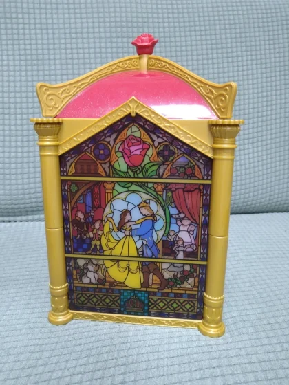 Tokyo Disney Resort Beauty and the Beast Light-Up Popcorn Bucket NO STRAP