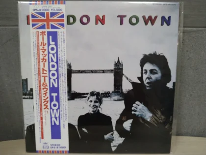 Paul McCartney Wings London Town Japan Press Vinyl LP OBI Gatefold Insert VG+