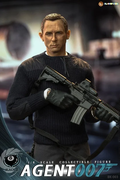 BLACK 8 STUDIO Agent 007 1/6 Scale Figure BK-003 FREE SHIPPING worldwide