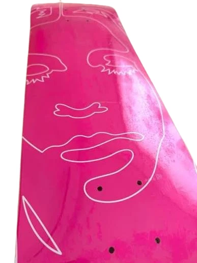 Rare X-girl Pink White Star Logo Skateboard Deck Streetwear Japan Exclusive NEW - Image 3