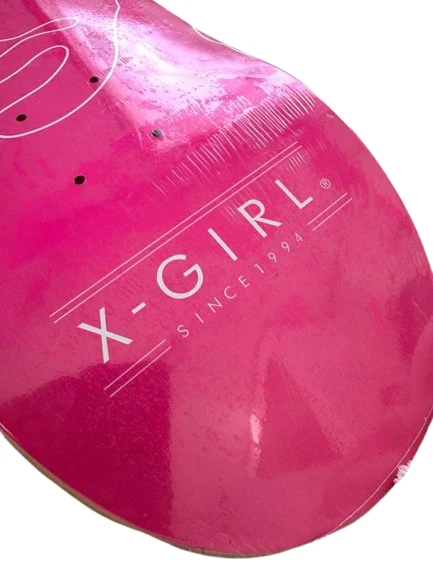 Rare X-girl Pink White Star Logo Skateboard Deck Streetwear Japan Exclusive NEW - Image 4