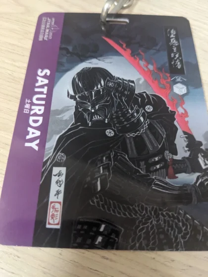 Star Wars Celebration 2025 Japan Darth Vader Entry Badge Saturday