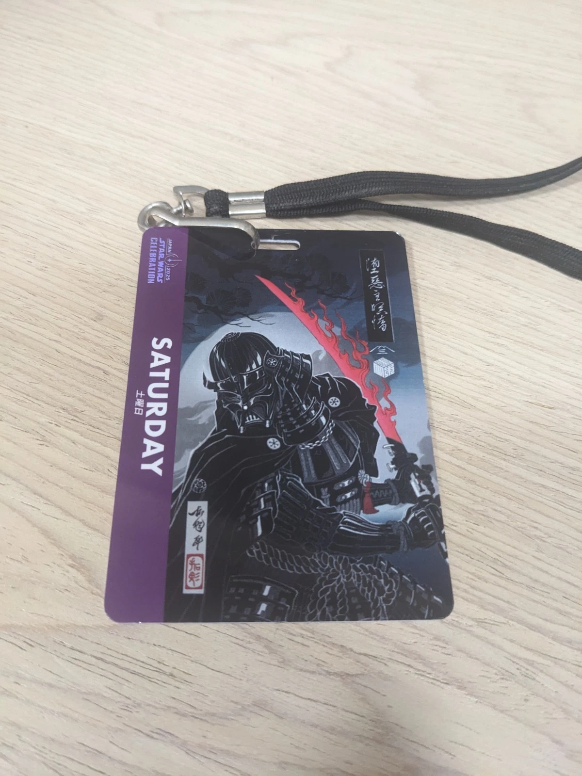 Star Wars Celebration 2025 Japan Darth Vader Entry Badge Saturday - Image 2