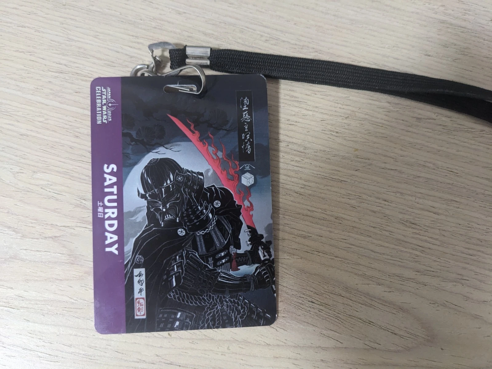 Star Wars Celebration 2025 Japan Darth Vader Entry Badge Saturday - Image 5