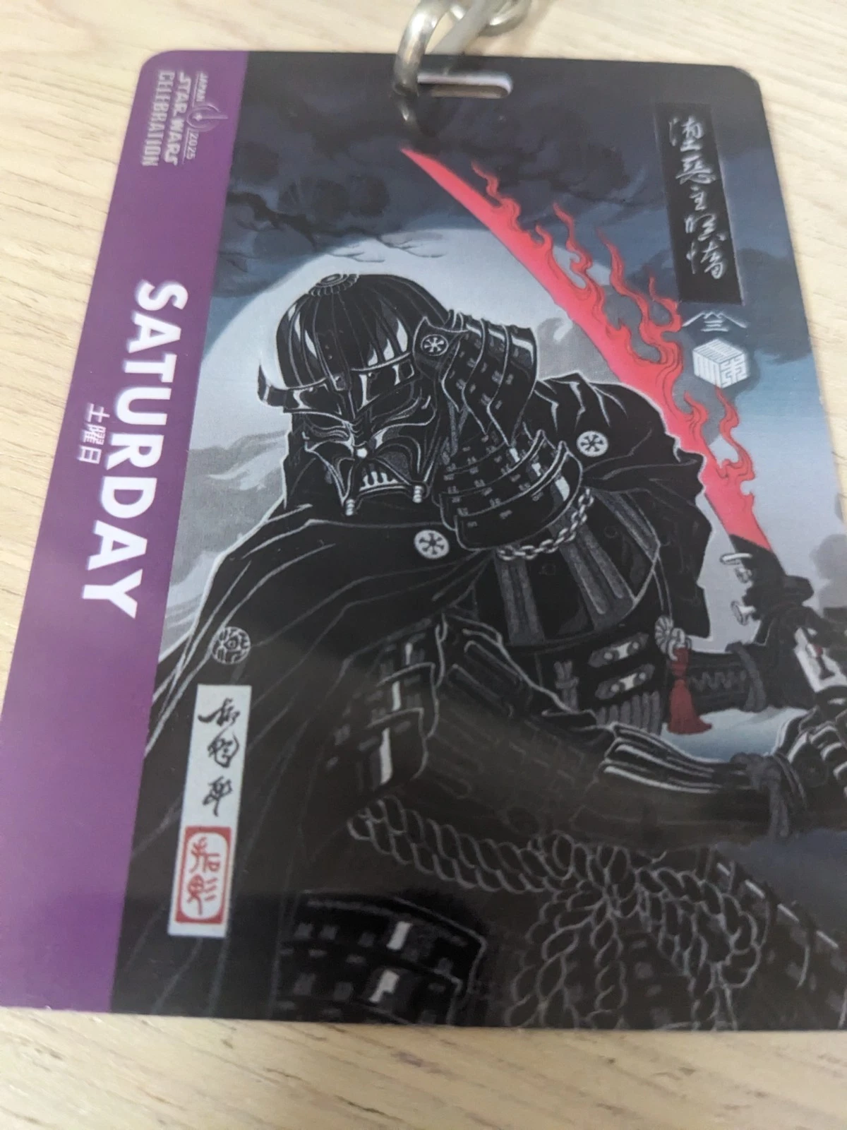 Star Wars Celebration 2025 Japan Darth Vader Entry Badge Saturday - Image 6