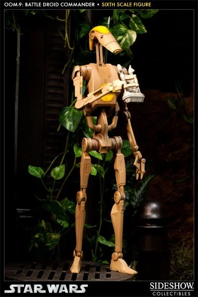 SIDESHOW OOM-9 Battle Droid Commander Figure 1/6 scale FREE SHIPPING WORLDWIDE