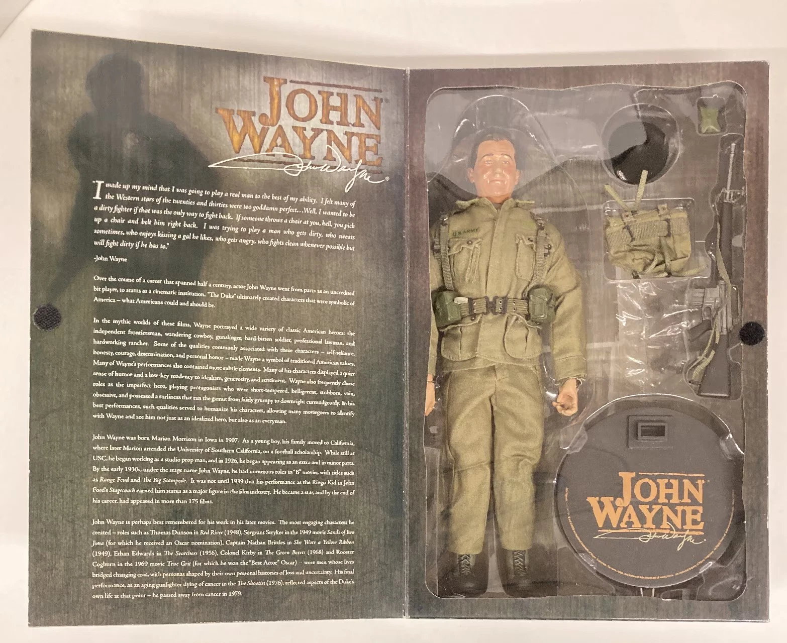 Sideshow John Wayne Army Special Forces Colonel Figure 1/6 scale FREE SHIPPING - Image 4