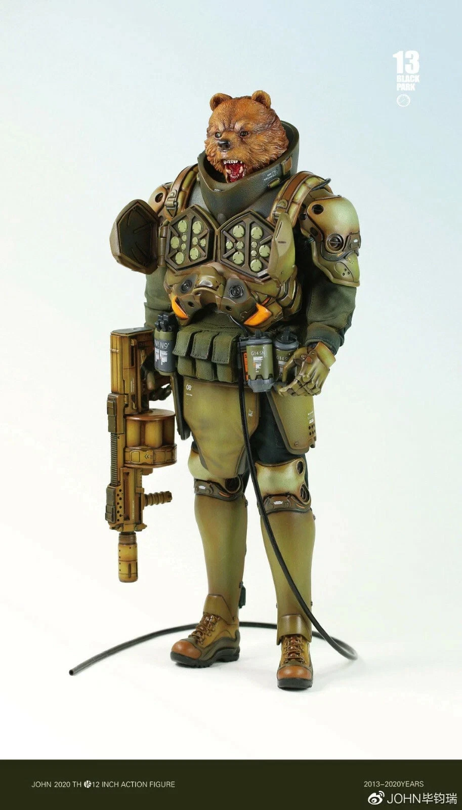 Black 13 Park B13 1/6 Bear Reshipment Suppressed Troops 1/6 scale FREE SHIPPING - Image 3