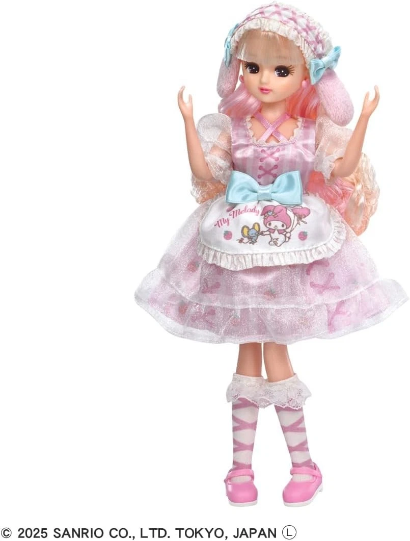 Takara Tomy Licca-chan Doll LD-28 Licca Lovely My Melody Sanrio New Japan - Image 4