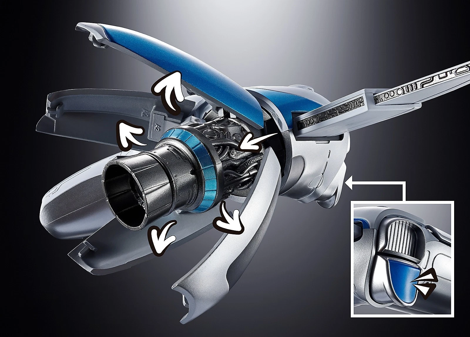 Chogokin Astro Bot & Dual Speeder Action Figure Bandai Tamashii Nations Japan NE - Image 6