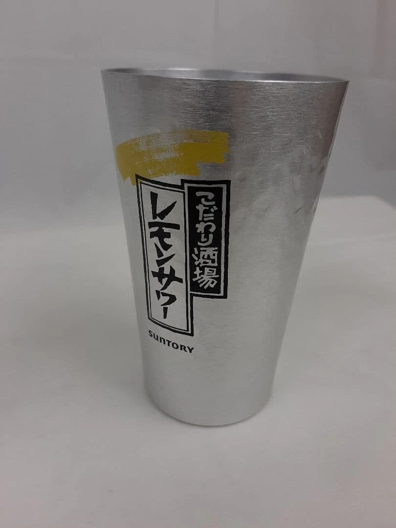 Suntory Kodawari Sakaba Lemon Sour Aluminum Tumbler 450ml Set of 6 Brand New JP - Image 3