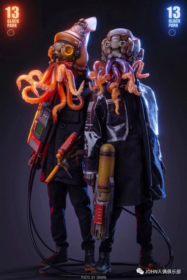 BLACK13PARK B13P set figures 1/6 Black Laborary Octopus Brothers FREE SHIPPING