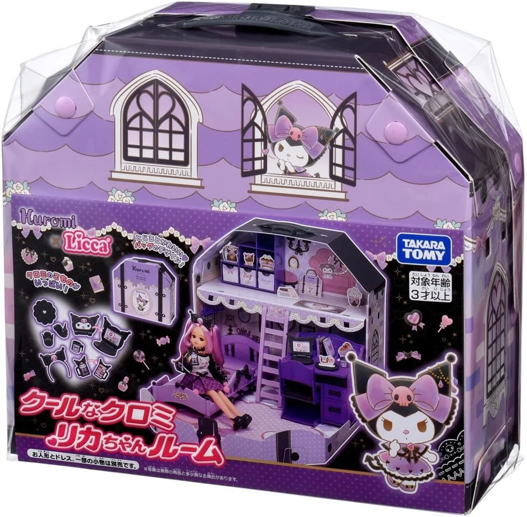Takara Tomy Licca-chan Cool Kuromi Room Dress-Up Pretend Play Toy - Image 2