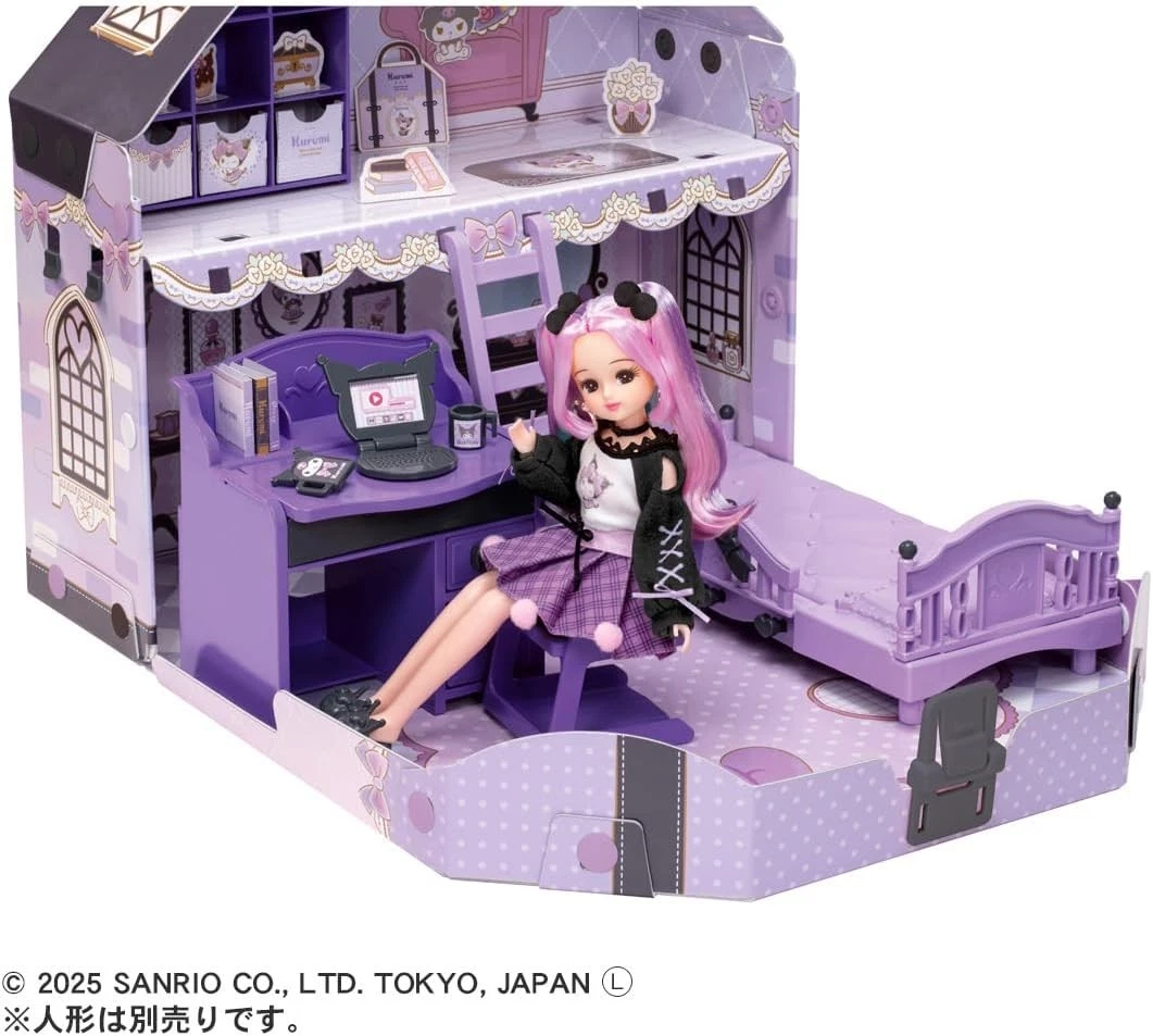 Takara Tomy Licca-chan Cool Kuromi Room Dress-Up Pretend Play Toy - Image 3