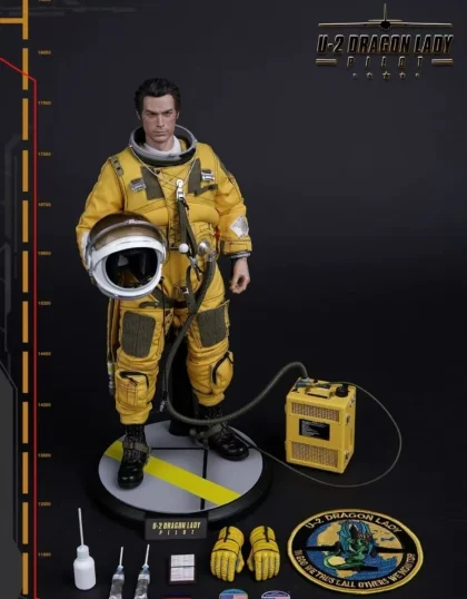 DAMTOY U-2 DRAGON LADY PILOT ULTRA HIGH ALTITUDE RECON. AIRCRAFT 78030 FREE SHIP