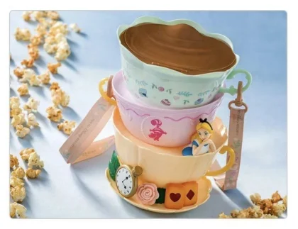 Tokyo Disney Resort Exclusive Alice Popcorn Case Bucket with Mirror Japan