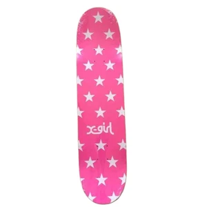 Rare X-girl Pink White Star Logo Skateboard Deck Streetwear Japan Exclusive NEW - Image 5