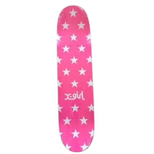 Rare X-girl Pink White Star Logo Skateboard Deck Streetwear Japan Exclusive NEW - Image 6