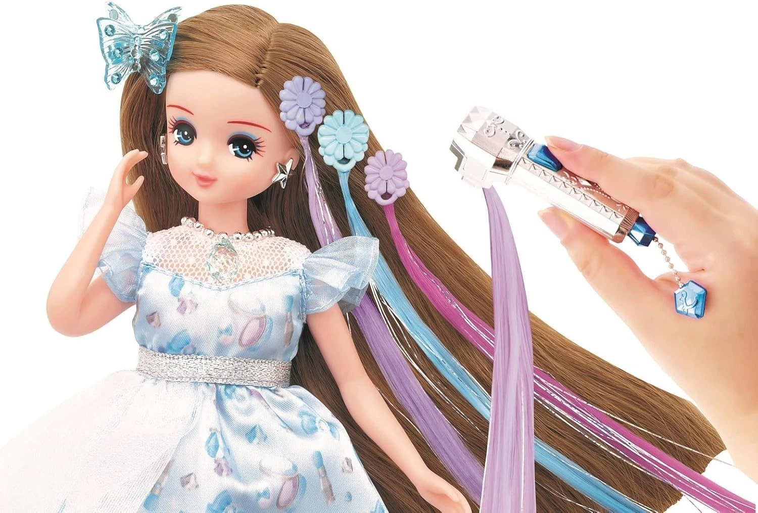 Takara Tomy Licca Extensions Tsubasa Favorite Blue Hair Arrange Doll Toy Japan - Image 3