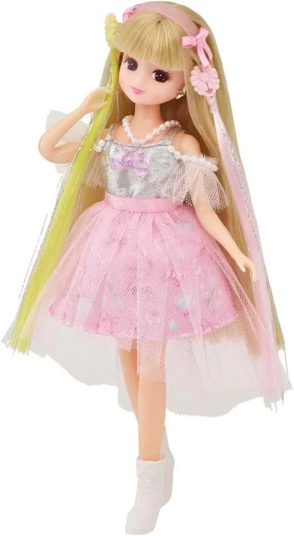 Takara Tomy Licca Chan Doll Hair Extension Oshi Pink NEW from Japan