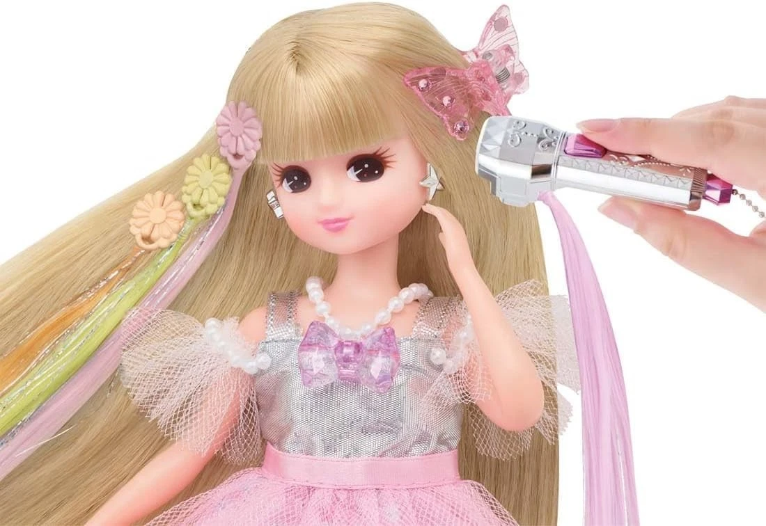 Takara Tomy Licca Chan Doll Hair Extension Oshi Pink NEW from Japan - Image 6
