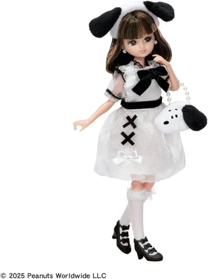Licca Doll Photogenic Licca PEANUTS 75th Anniversary Snoopy Style Fashion Doll