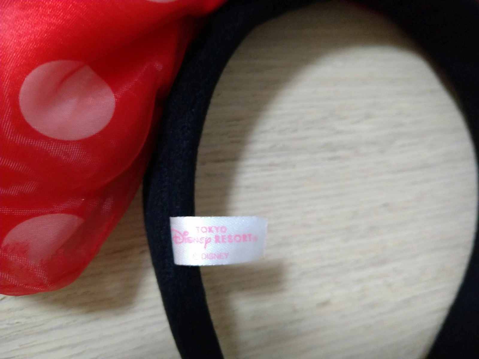 Tokyo Disney Resort Minnie Mouse Oversized Bow Headband Pink Polka Dot TDR Japan - Image 4