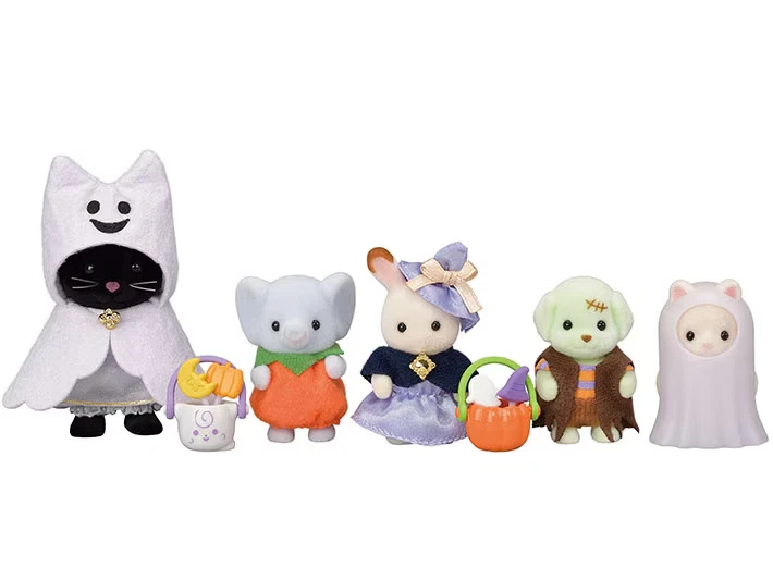 Sylvanian Families Baby Happy Halloween Set 6 Figures EPOCH Japan Limited NEW - Image 4